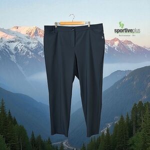 Sportive Plus, Slim Max Plus Size Pants, 20W, Navy 🏌️‍♀️